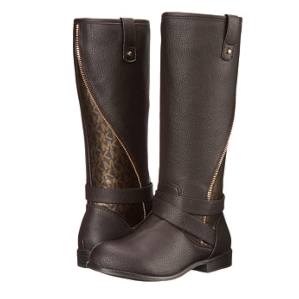 Michael Kors Emma Clare Brown Boots Sz 5